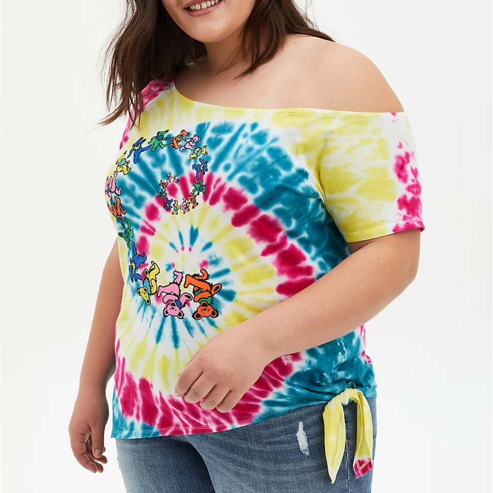 TORRID OFF-SHOULDER TEE - GRATEFUL DEAD